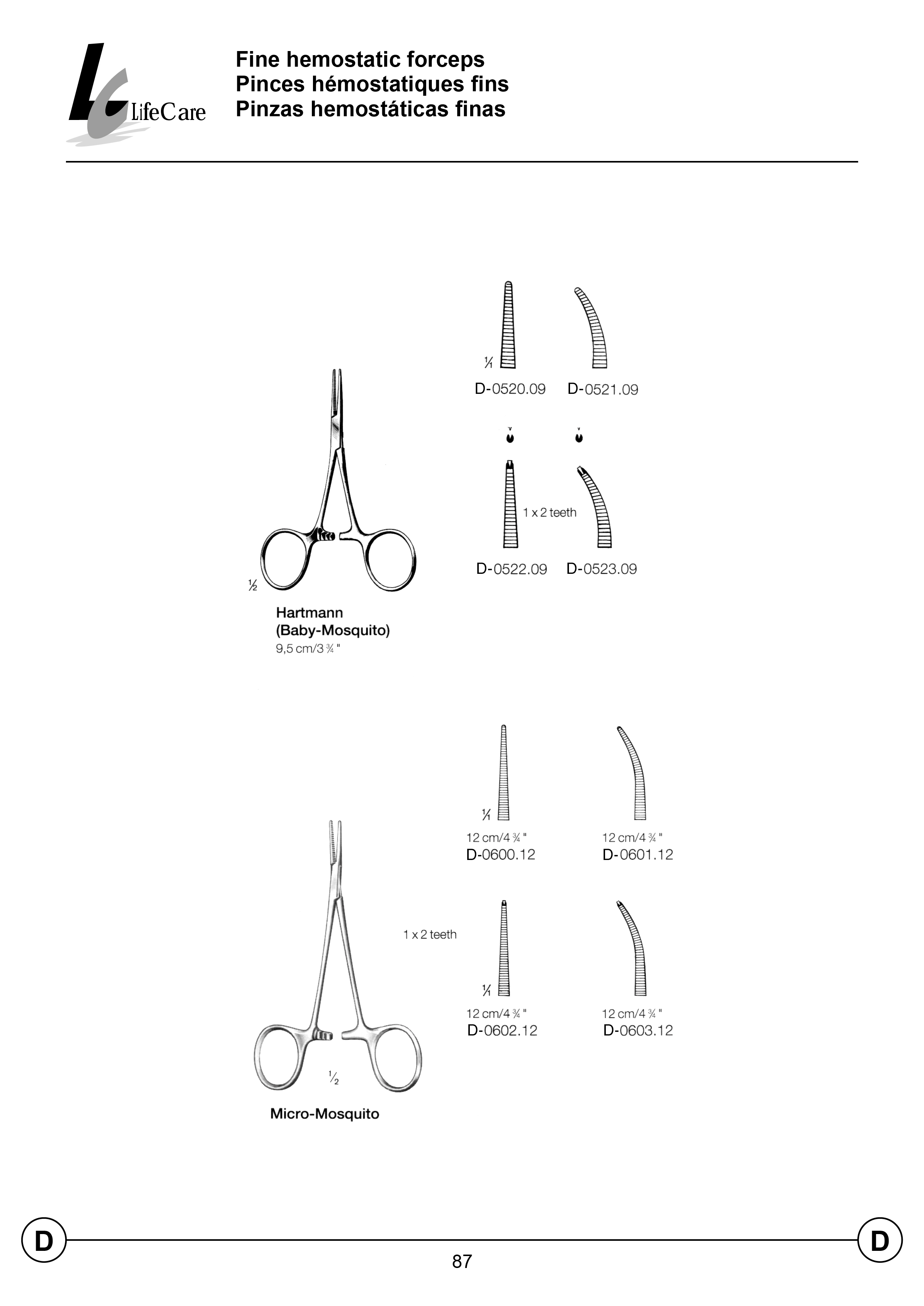 LifeCare | Hemostatic Forceps