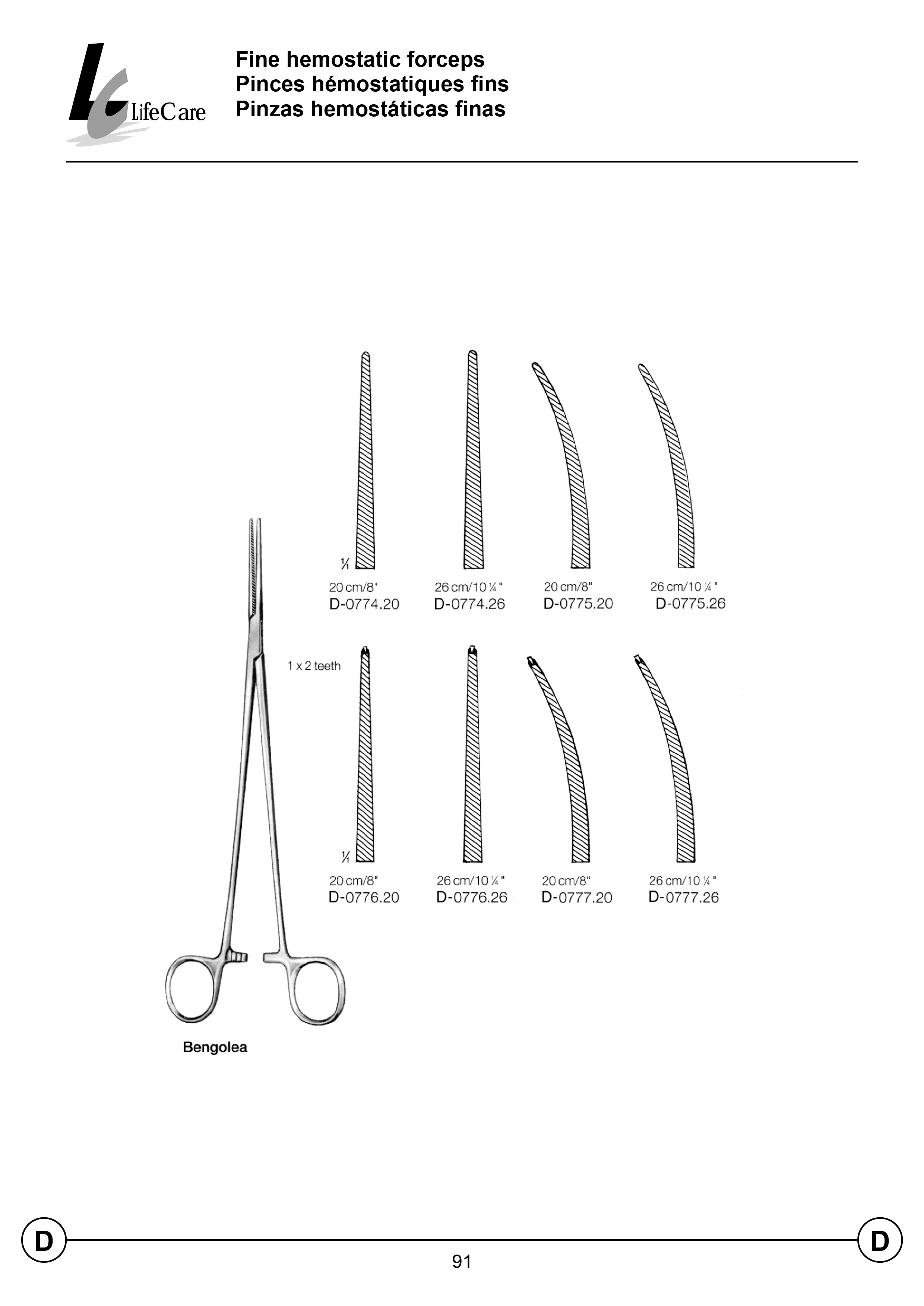 LifeCare | Hemostatic Forceps