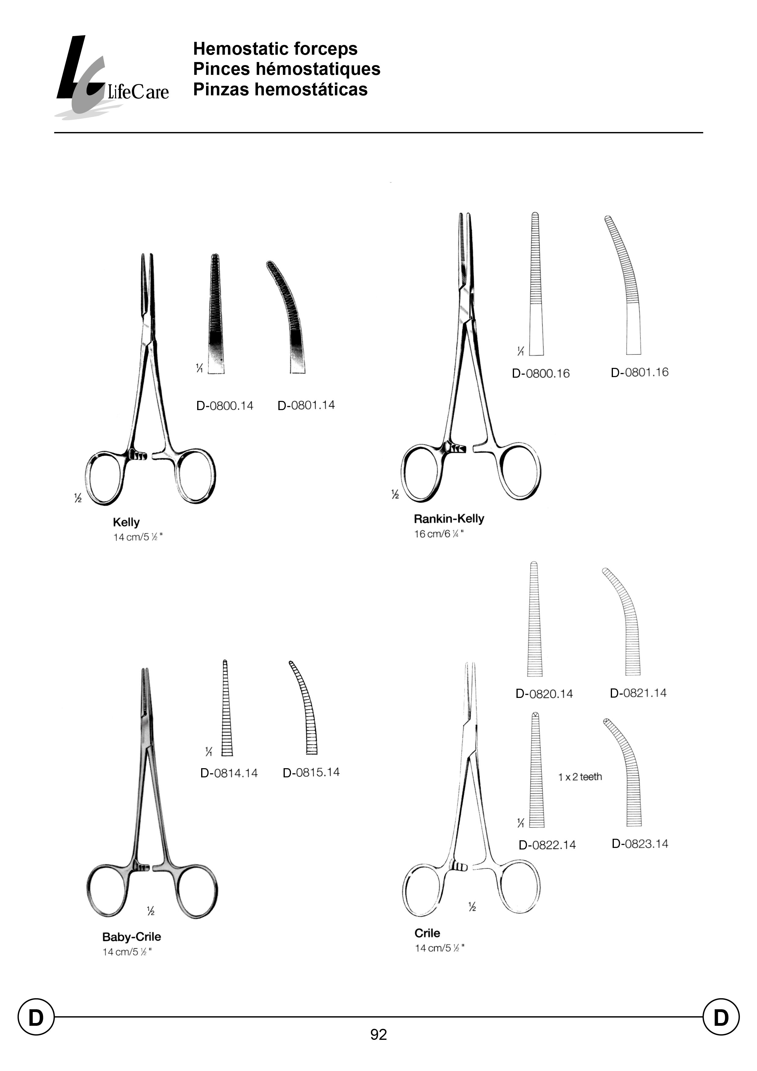 LifeCare | Hemostatic Forceps