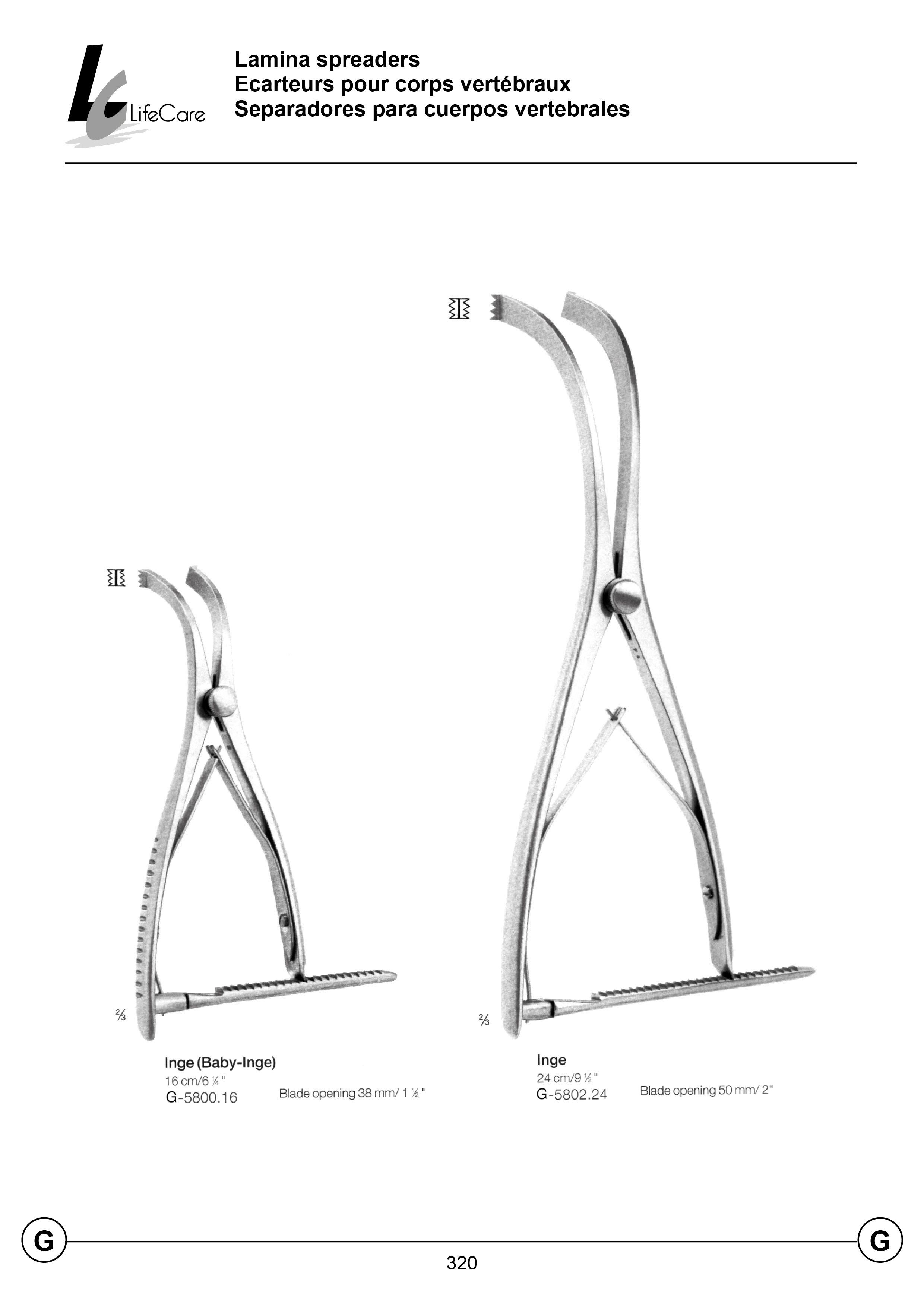 LifeCare | Lamina Spreaders