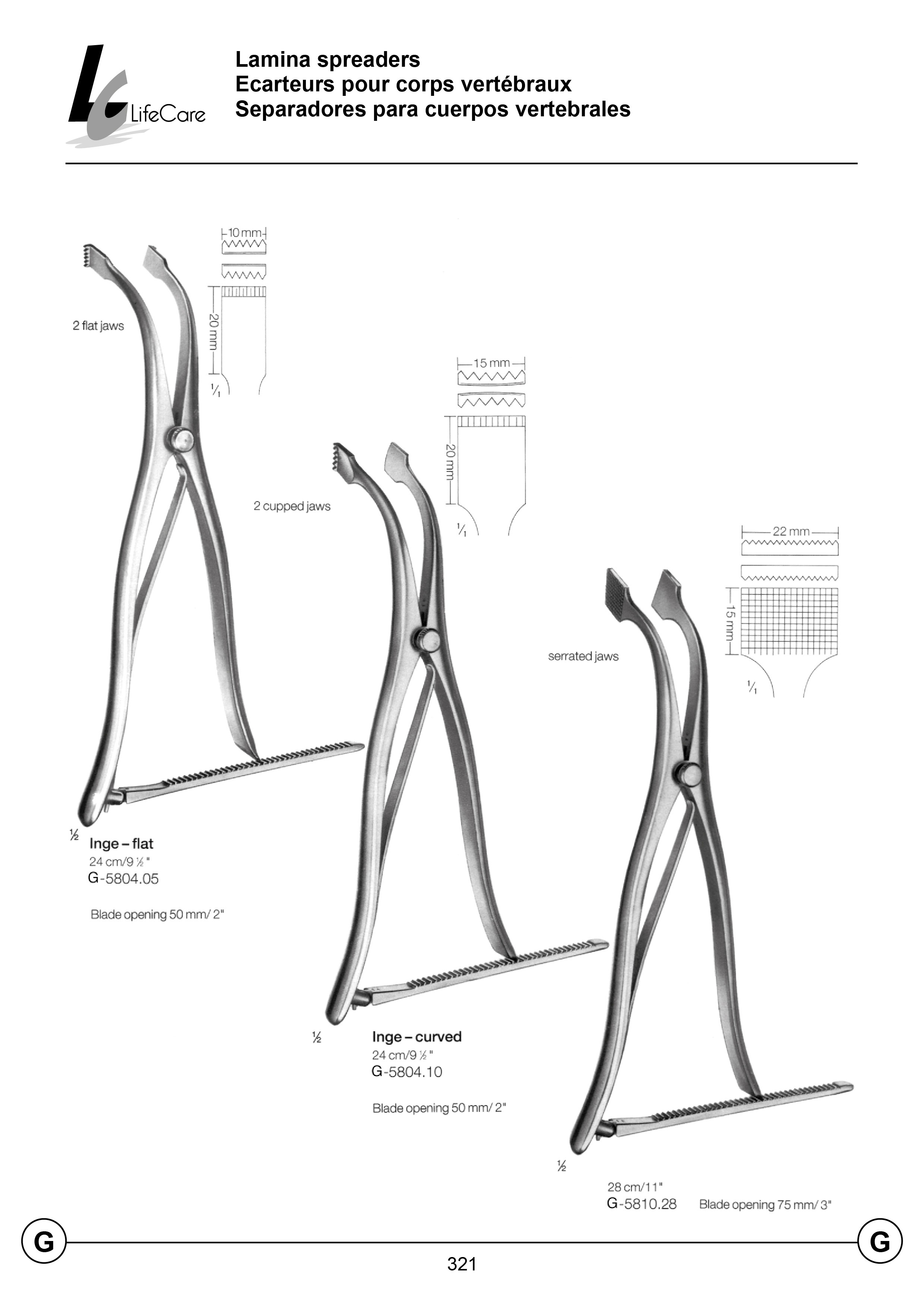 LifeCare | Lamina Spreaders