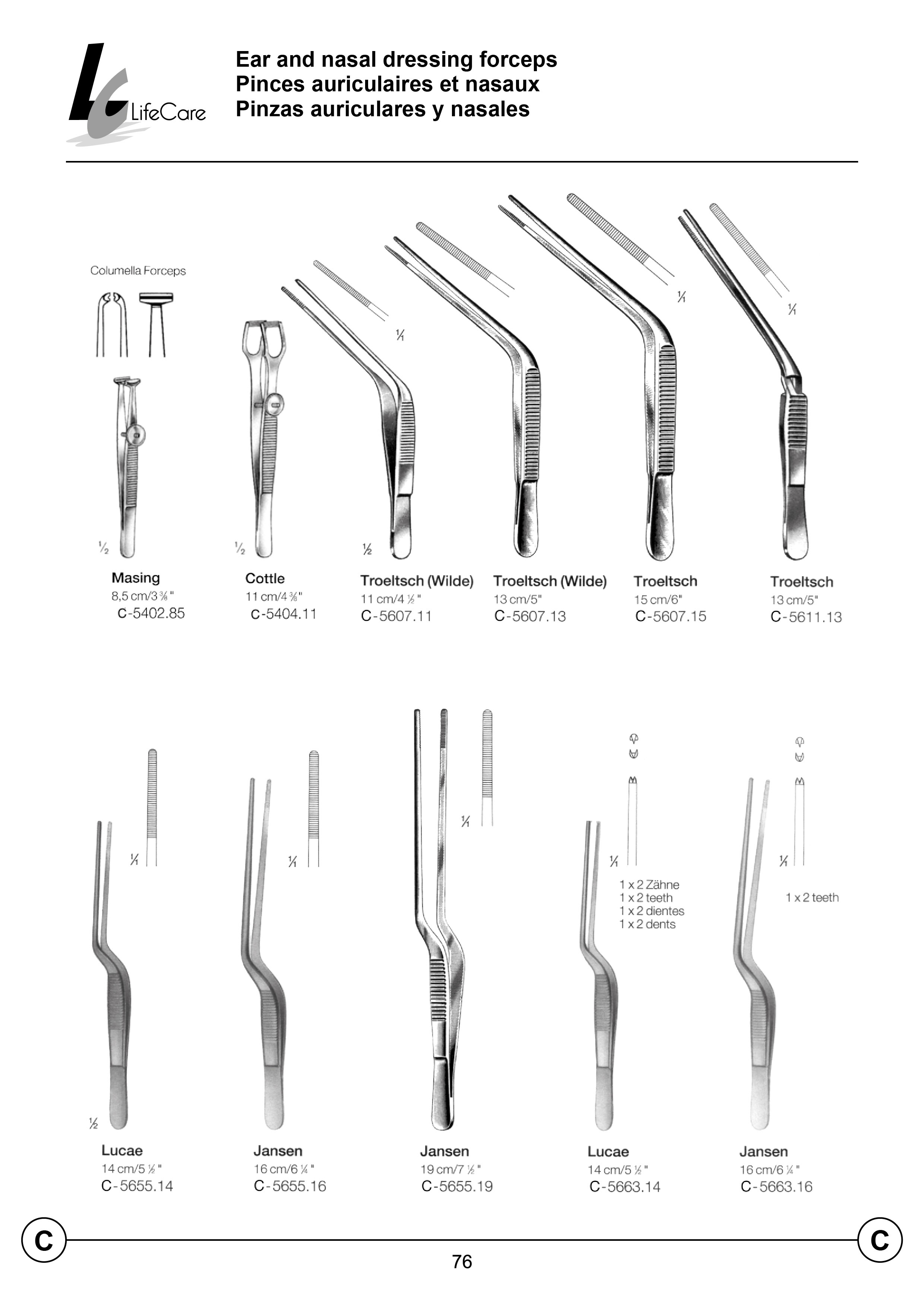 House Alligator Forceps – 3" Shaft, Serrated Jaws 0.9x4.0mm – ENT Instruments