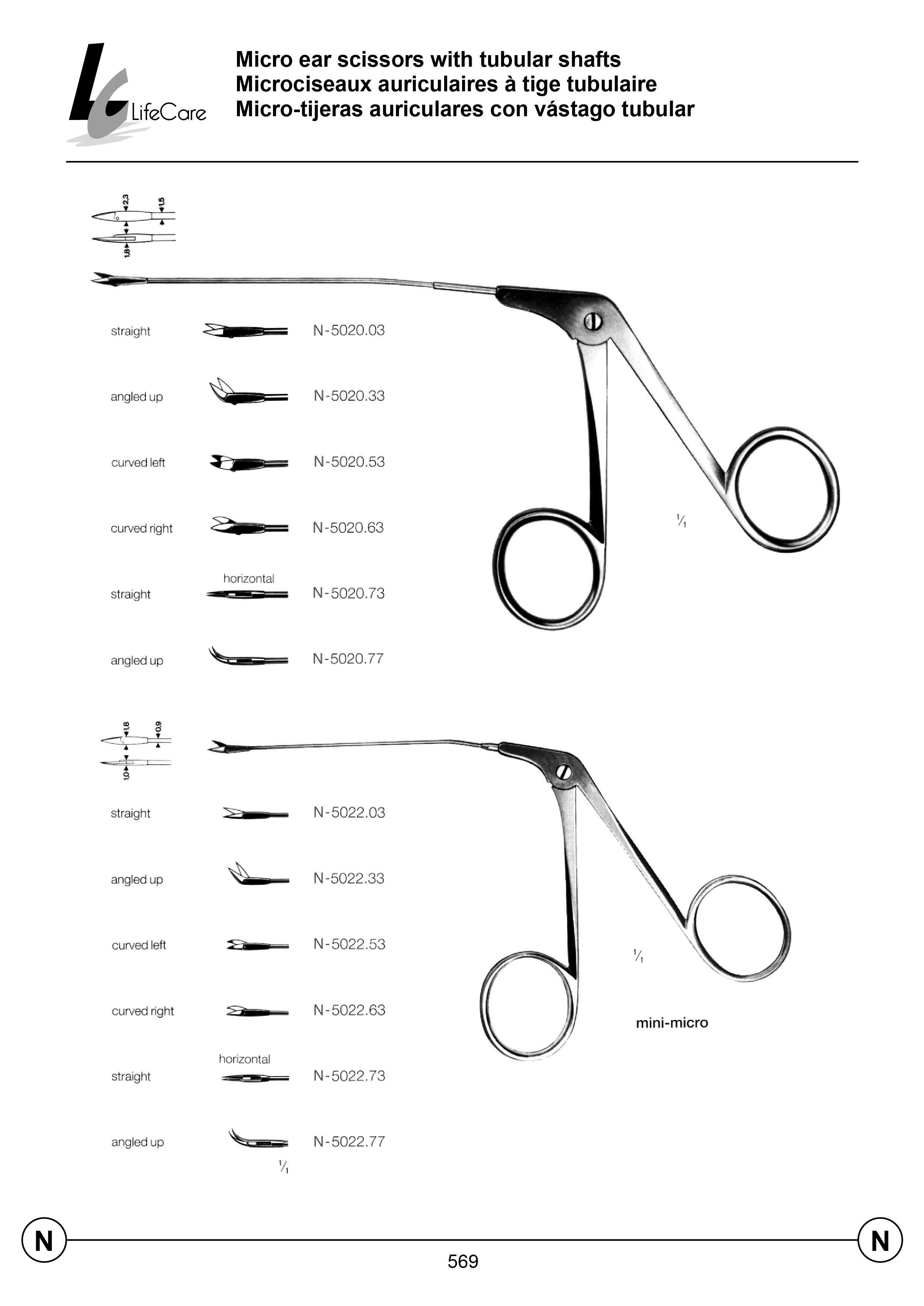 Endolaryngeal Micro Scissors