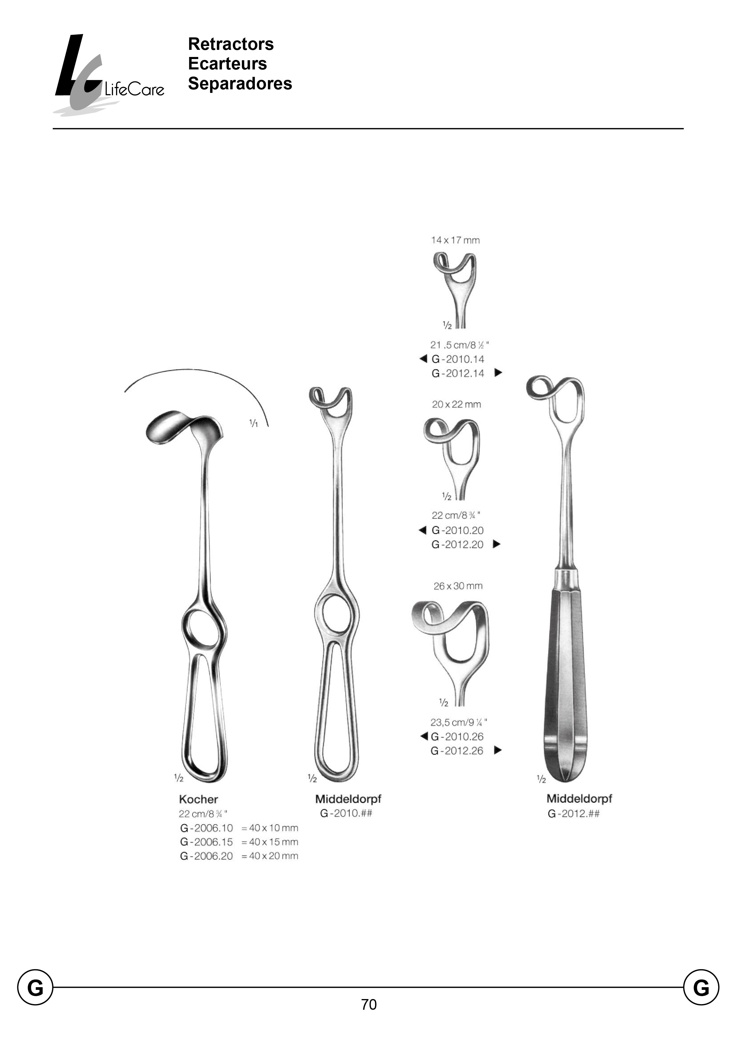 LifeCare | Retractors - Dental