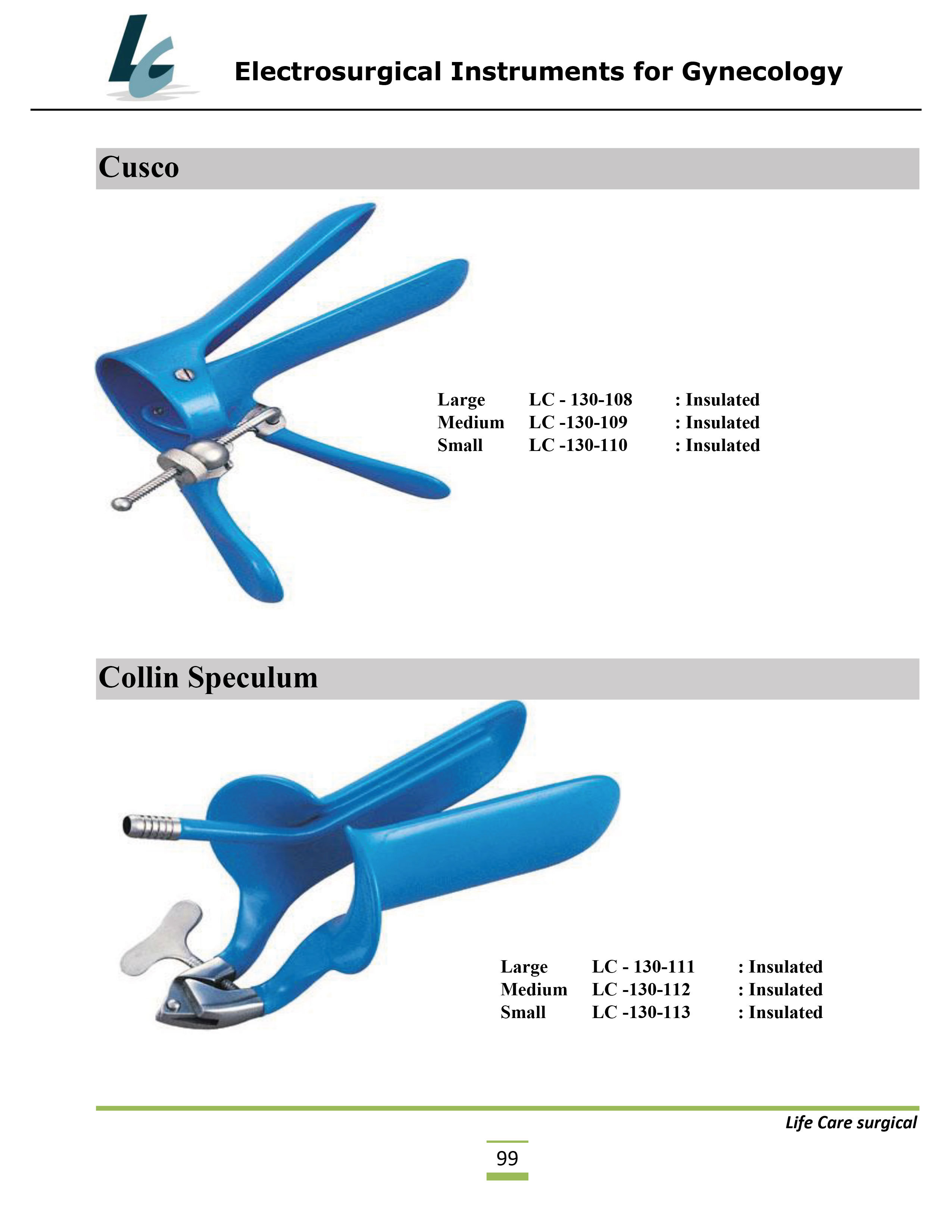 LifeCare | Electrosurgical Instruments for Gynecology
